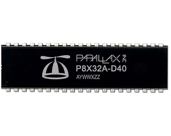 Parallax Propeller P8X32A Microcontroller — 40-Pin DIP