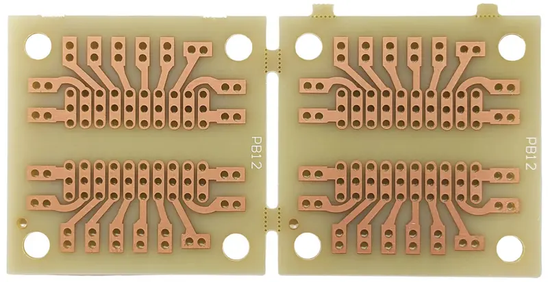 PB-12 Mini Breadboard – Compact 3.6″ × 1.7″ Prototyping Surface