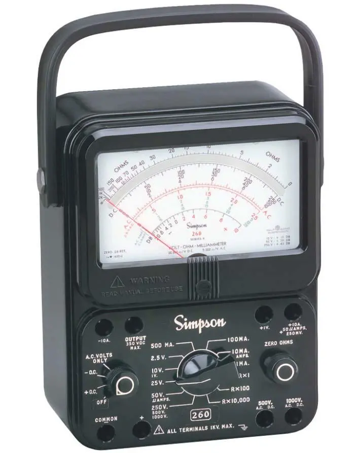Precision Analog Panel Meter – 27 Measurement Ranges