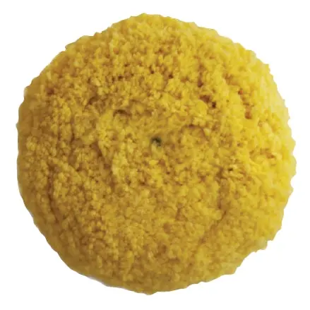 Presta 9″ Yellow Medium Wool Buff Pad – Double-Sided Screw-On