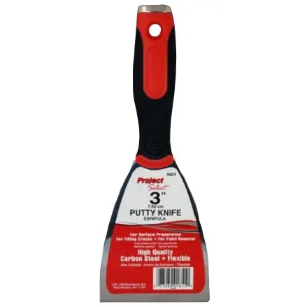 Project Select 3-Inch Flexible Putty Knife – Ergonomic Handle, 5601-3 Model