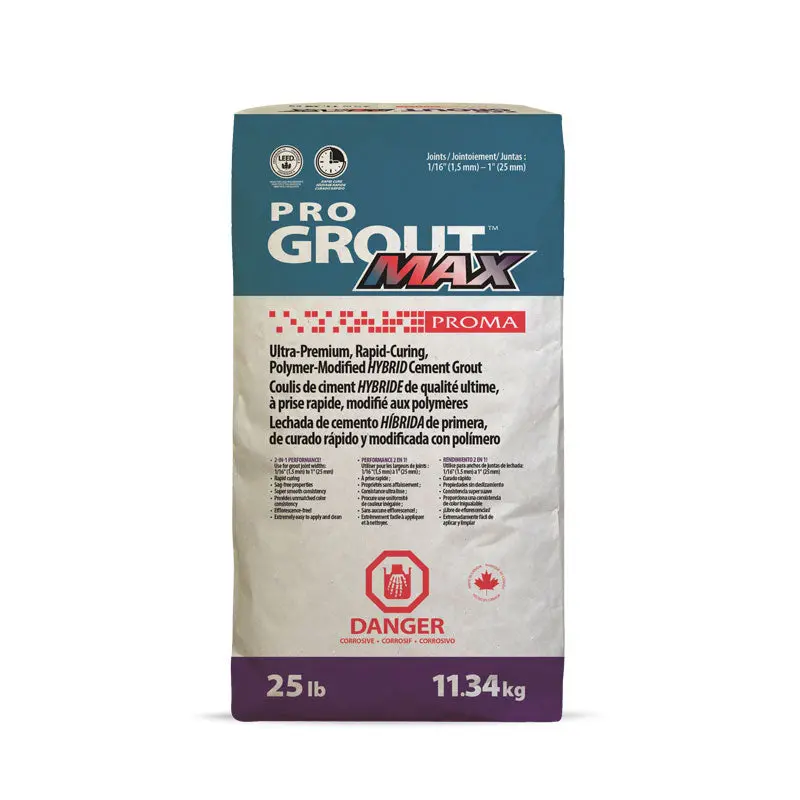 Proma Pro Grout Max Storm Cloud – 25-Pound Sanded Grout