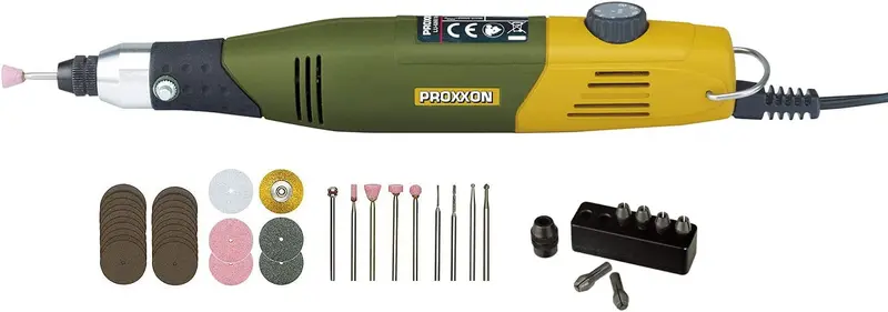 Proxxon 38515 Model Building & Engraving Set — Precision Hobbyist Kit with Mini Tools and Accessories