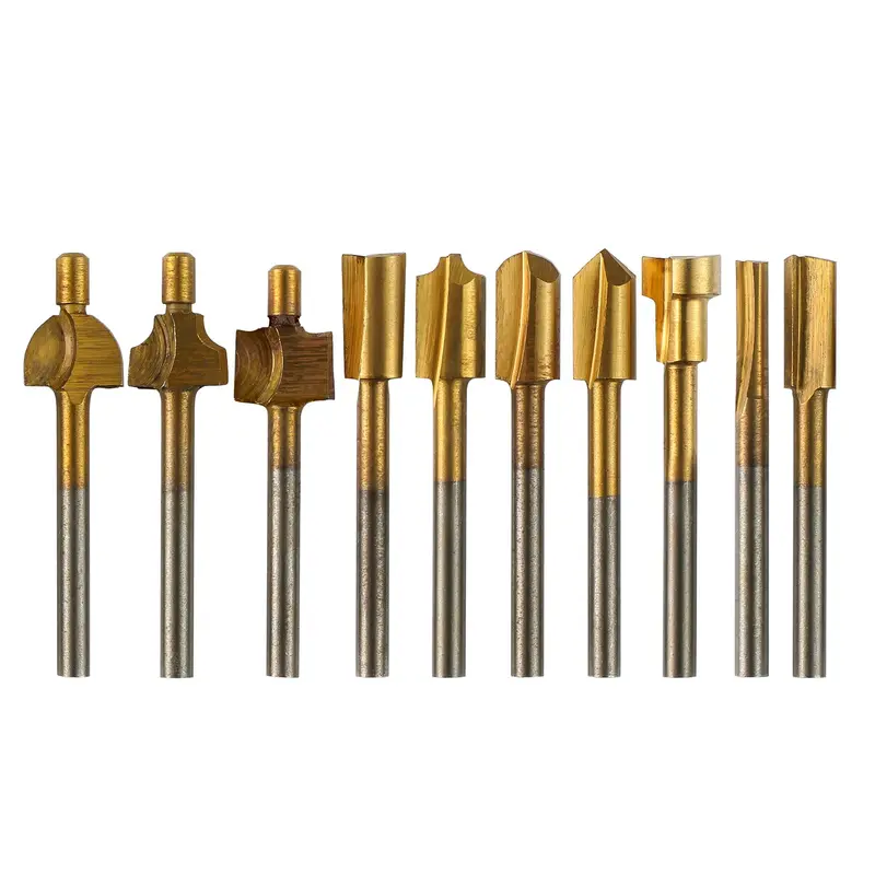 RB10A HSS Milling Cutter Set — 1/8″ Shank, 10-Piece General-Purpose CNC Bits (Legacy)