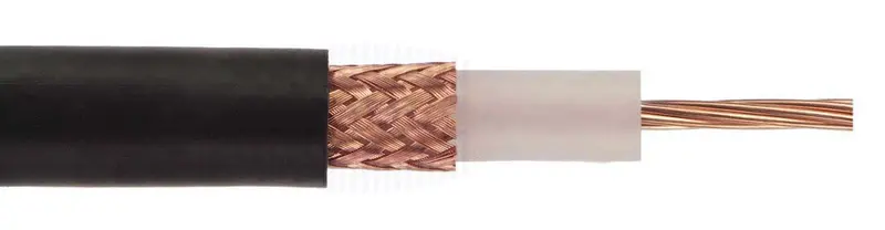 RG59/U Coaxial Cable – 20 AWG, 75Ω, Bare Copper Shield, Solid BCW, 500 ft Roll