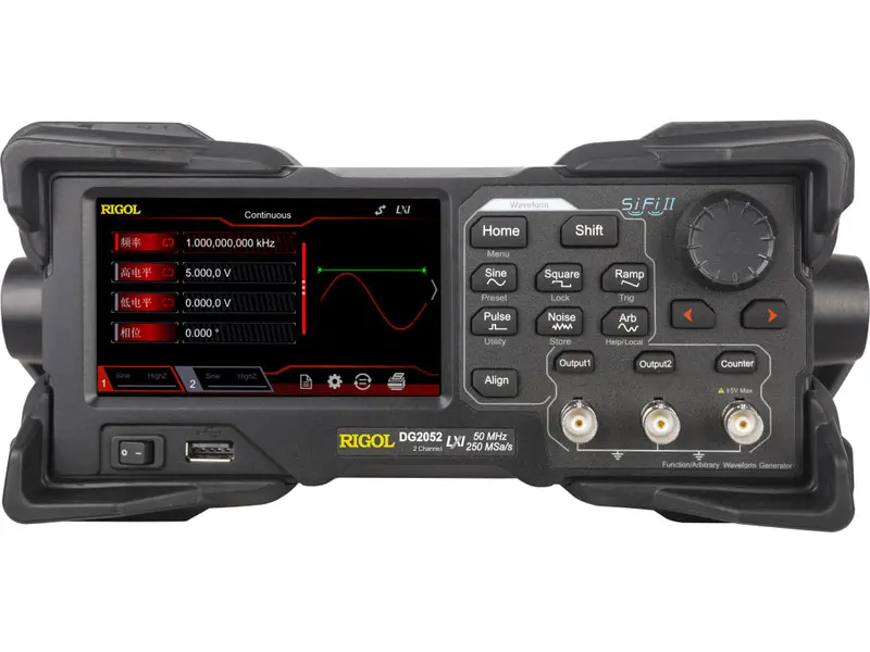 Rigol DG2052 Dual-Channel Function Generator – 50 MHz, Arbitrary Waveform Capability