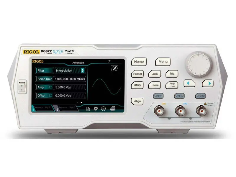 Rigol DG822 – 25 MHz Dual-Channel Function/Arbitrary Waveform Generator