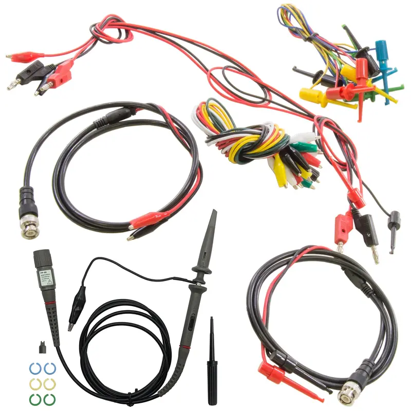 RSR 60MHz Test Lead Kit – BNC-to-Alligator, BNC-to-IC Hook & Multi-Function Probes