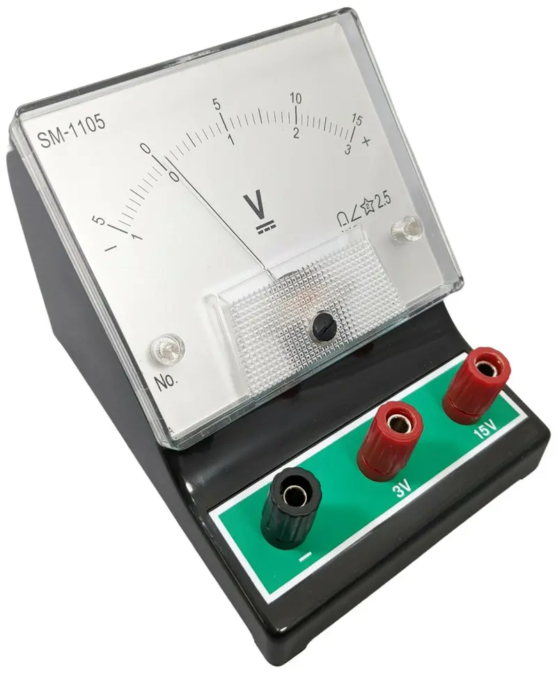 RSR Precision Analog DC Voltmeter — ±1 V / ±5 V to ±15 V Dual-Range Input