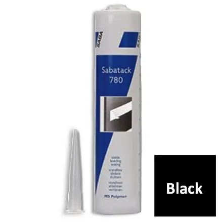 Sabatack 780 Flexible Adhesive & Sealant – Black, 290 ml Cartridge