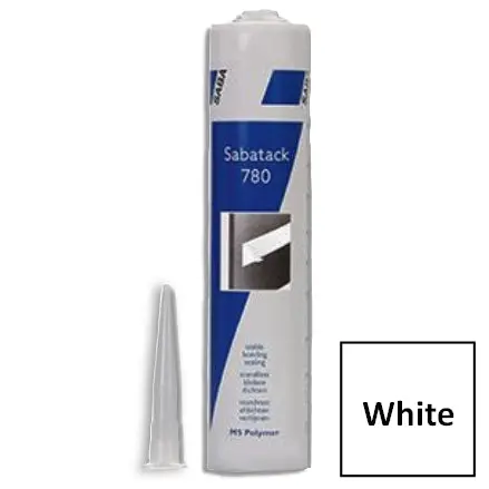Sabatack 780 High-Bond Adhesive & Sealant – White, 290ml Cartridge