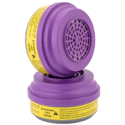 SAS Safety Organic Vapor & Acid Gas Cartridge with P100 Particulate Filter – Model 1053-50