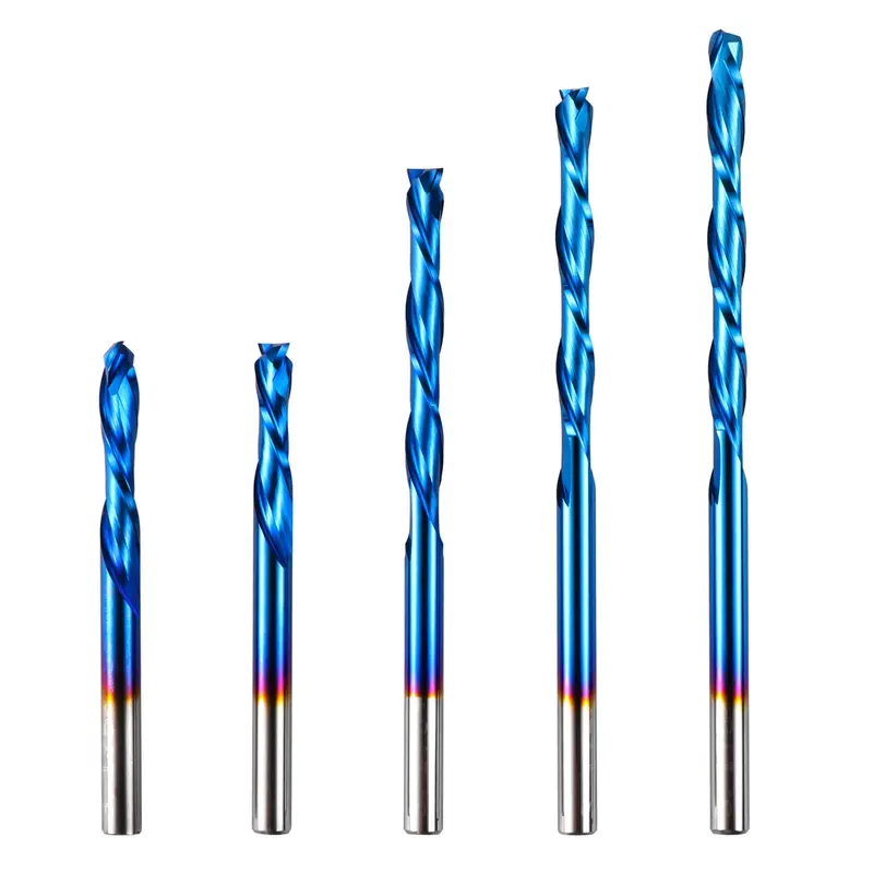 SC05A Compression Spiral Bit Set — 1/8″ Shank, Up-Cut + Down-Cut Design, 5-Piece (Legacy)