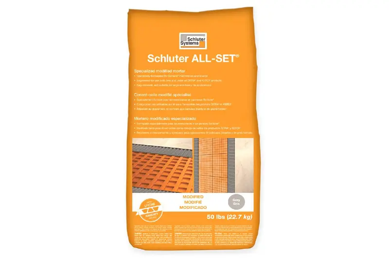Schluter ALL-SET Grey Thin-Set Mortar – 50 lb Bag