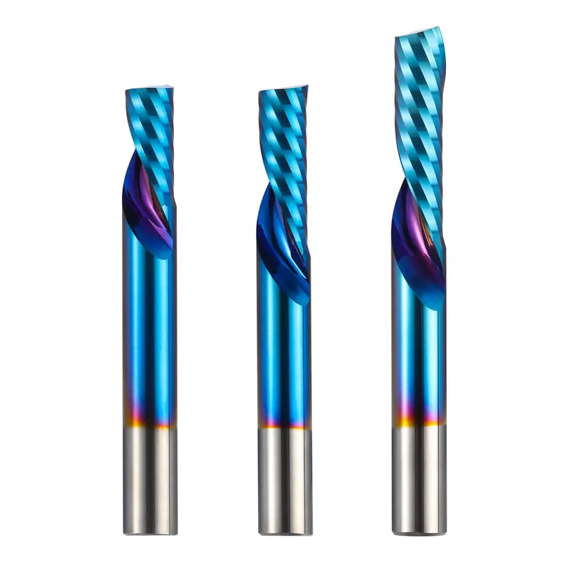 SD03A Discontinued Downcut Spiral End Mill – 1/4″ Shank, Single-Flute, Optimized for Clean Top-Surface Cuts (3-Pack)