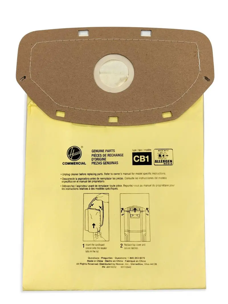 Sealed-Collar Allergen Bags (10-Pack) for CH93619 Vacuums