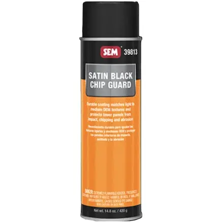 SEM Satin Black Chip Guard Aerosol – 20oz Protective Coating for Undercarriage and Trim