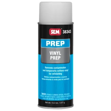 SEM Vinyl Surface Prep Cleaner – 16 oz Aerosol for Plastics & Trim
