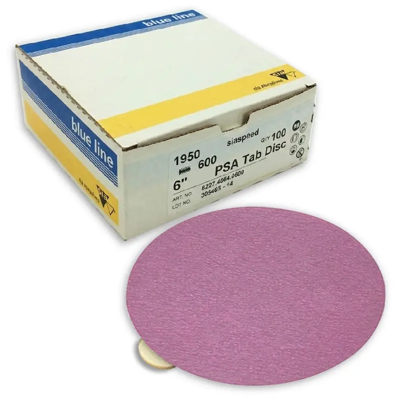 Sia 1950 Siaspeed Solid PSA Tab Discs – 6-Inch Siastick Adhesive Backing