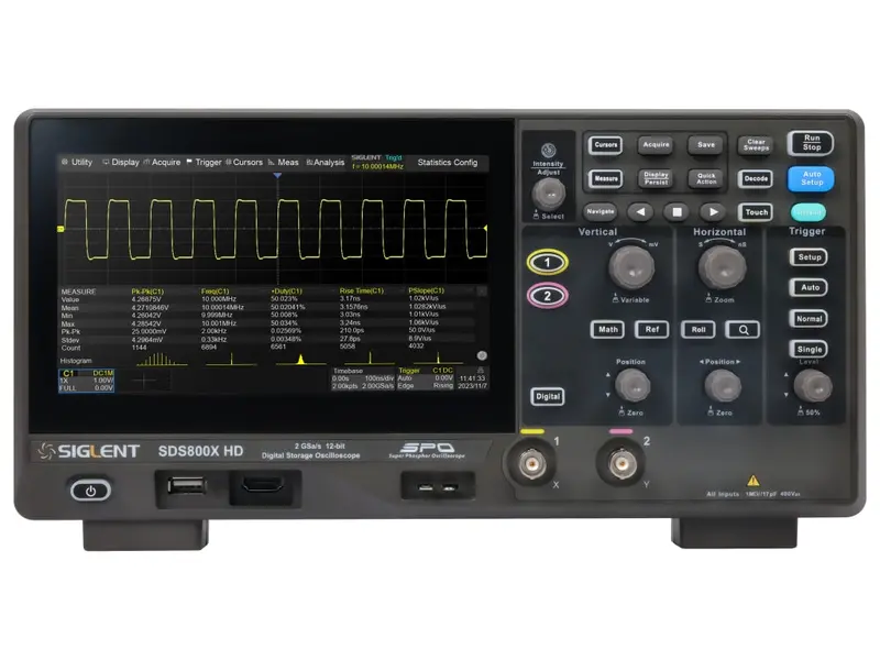 Siglent SDS824X HD – 200 MHz 4-Channel Mixed-Signal Oscilloscope
