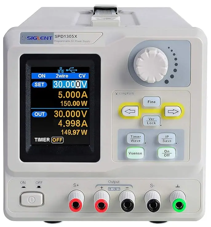Siglent SPD1305X Programmable DC Power Supply — 30V / 5A, 150W Single-Channel Bench Supply