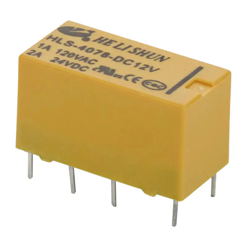 Single 12V DPDT Relay Module (HLS-4078-DC12V) – 2A Switching, DIP Package