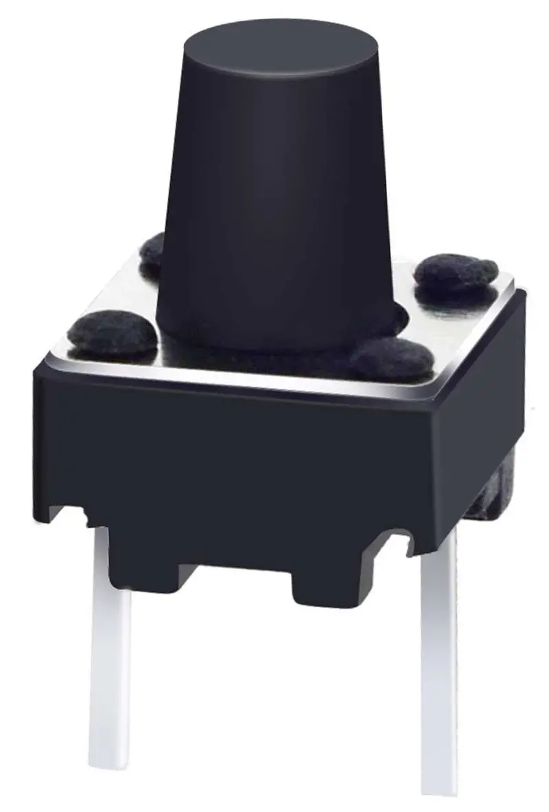 Single 6×6×7mm 2-Pin Tactile Push Button — Momentary PCB Mount