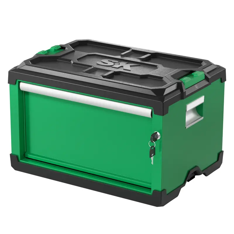 Single-Compartment Modular Storage Toolbox – Stackable & Portable – Model SK03140