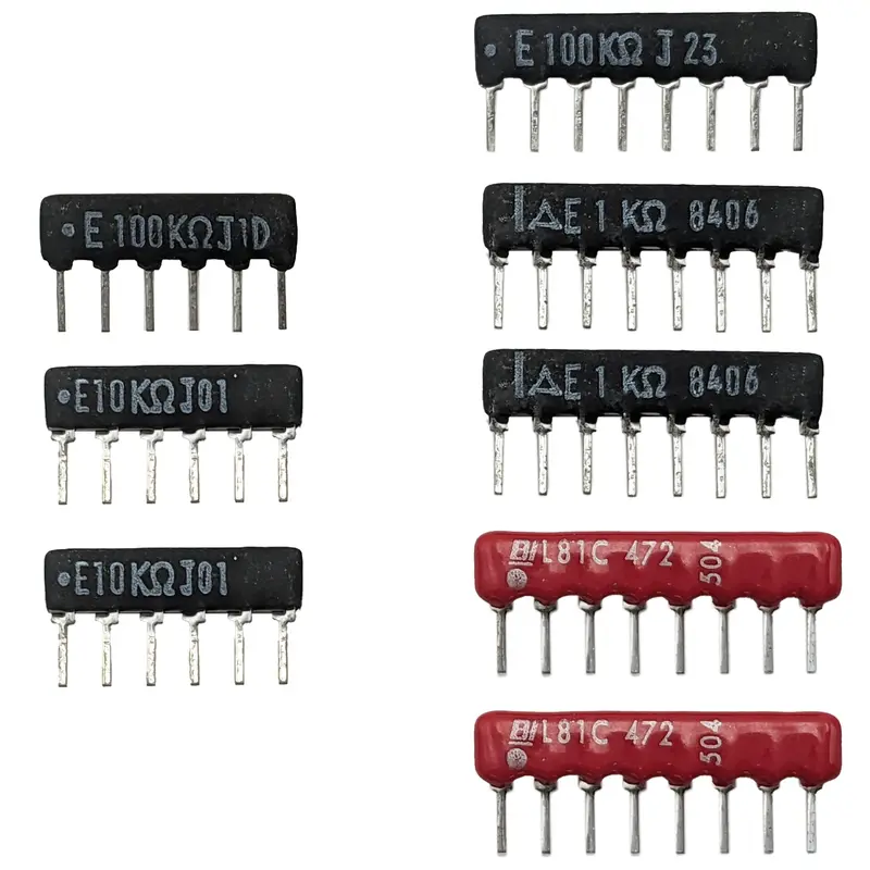 SIP Resistor Network Variety Pack – 22-Piece Mix of Bussed and Isolated Networks