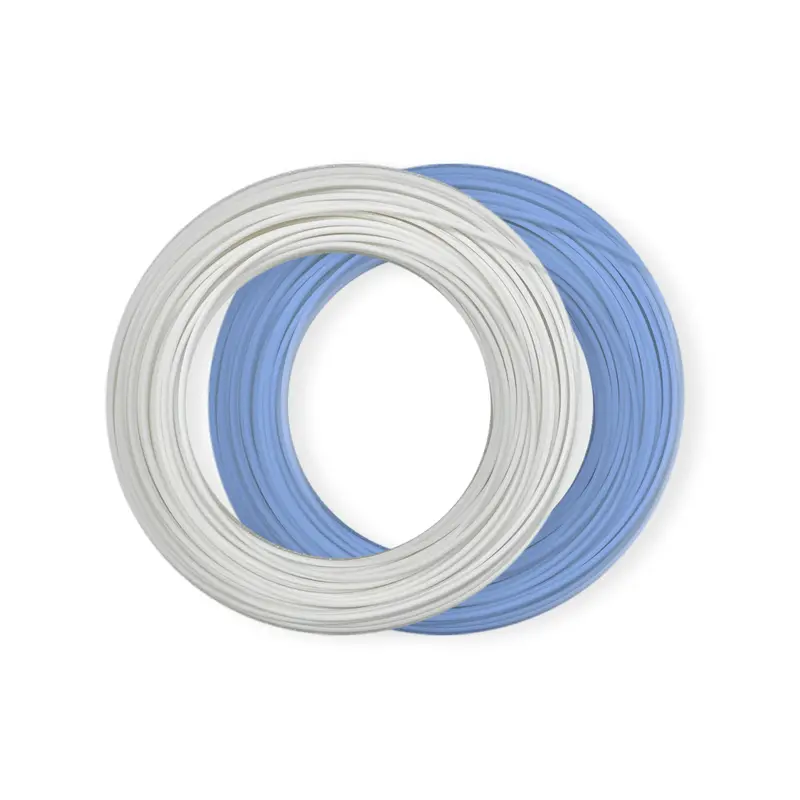 Solid Color PRO-3 PLA Filament – Discontinued 1.75mm Spool, 10-Meter Length in White & Blue