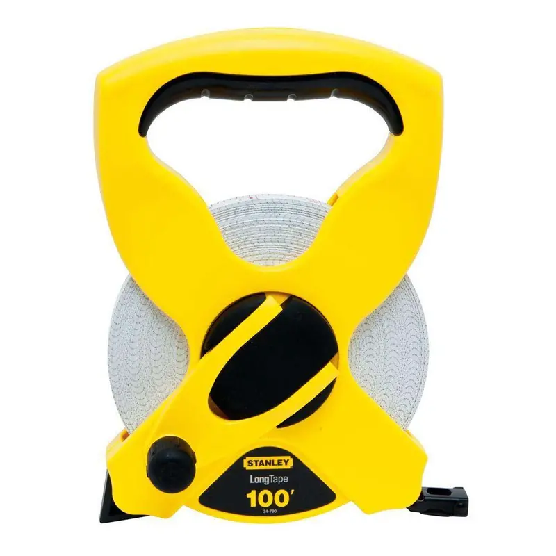 Stanley 100-Foot Standard Tape Measure with Riveted Hook and Belt Clip