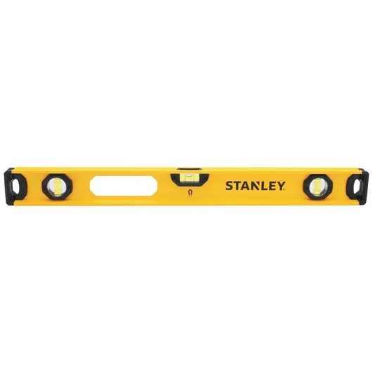 Stanley 24-Inch Magnetic I-Beam Level – Aluminum Frame with V-Groove and Rare-Earth Magnets