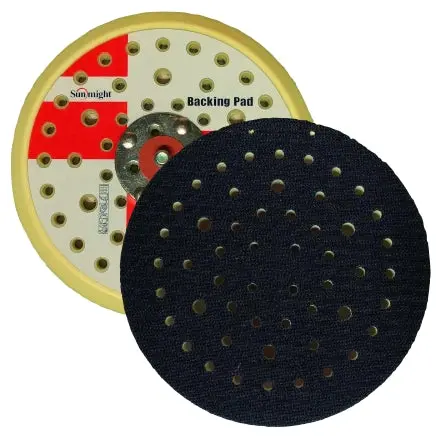 Sunmight 6-Inch Multi-Hole Grip Backup Pad – Universal Orbital Tool Mount (09200)