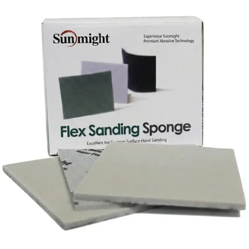 Sunmight Flex Hand Sanding Sponge – Ergonomic Foam Pads for Contoured Surfaces
