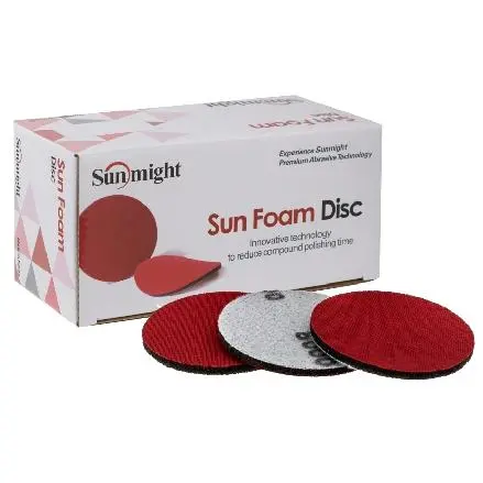 Sunmight Sun Foam 3-Inch Polishing Grip Discs for Precision Finishing