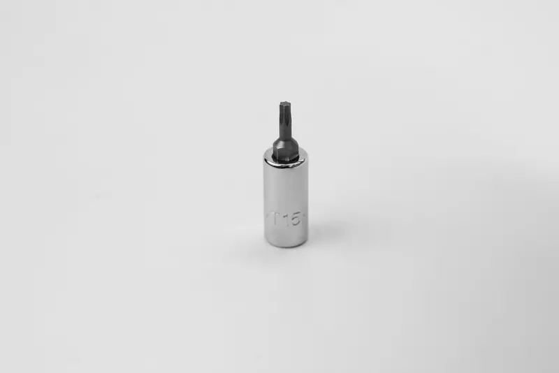 T15 Torx Bit Socket – 1/4″ Drive, Chrome Finish