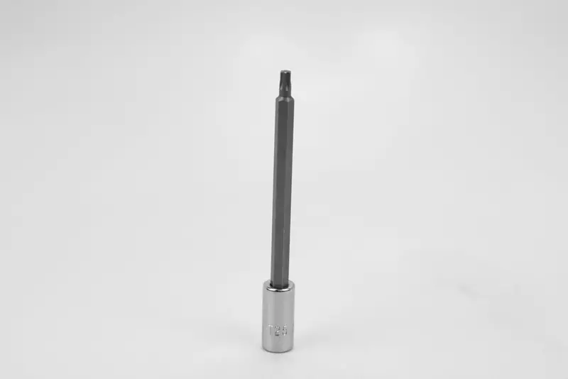 T25 Long Torx Bit Socket – 1/4″ Drive, Chrome Finish