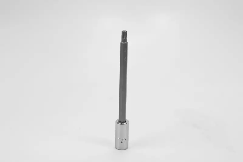 T27 Long Torx Bit Socket – 1/4″ Drive, Chrome Finish