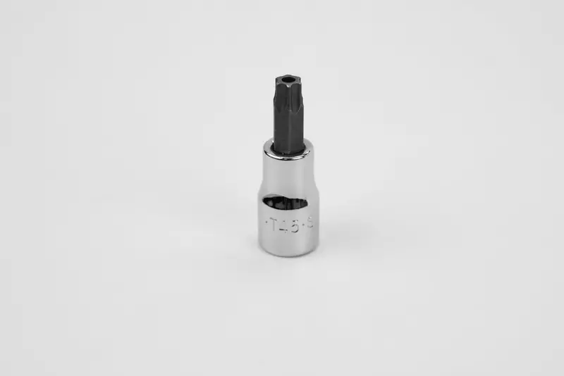Tamper-Proof Torx Bit Socket, T45, Chrome Finish, 3/8″ Drive