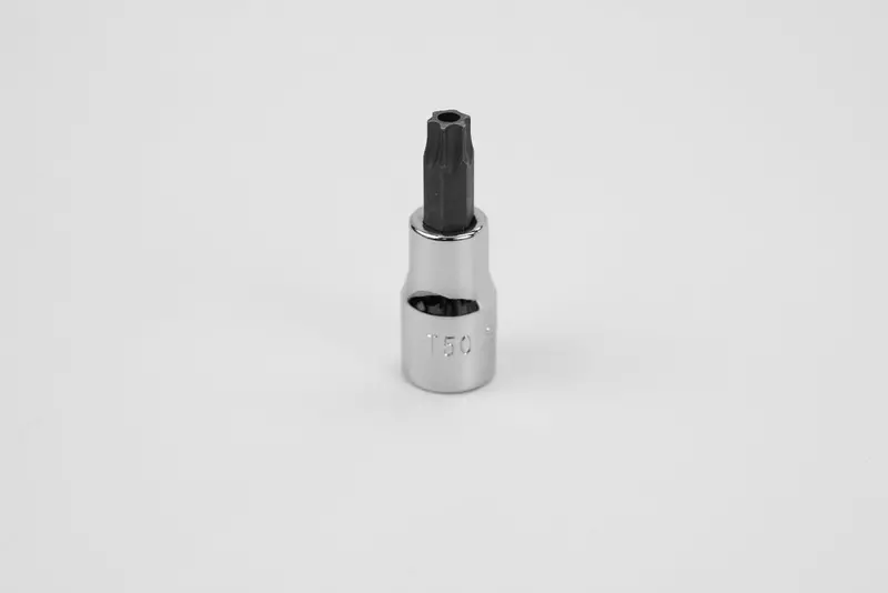Tamper-Proof Torx Bit Socket, T50, Chrome Finish, 3/8″ Drive
