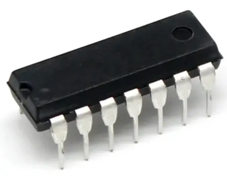 TL074CN Quad JFET-Input Op-Amp — 18V, 100mW, 14-Pin DIP