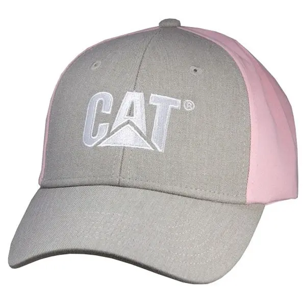 Two-Tone Grey and Pink Adjustable Cap
