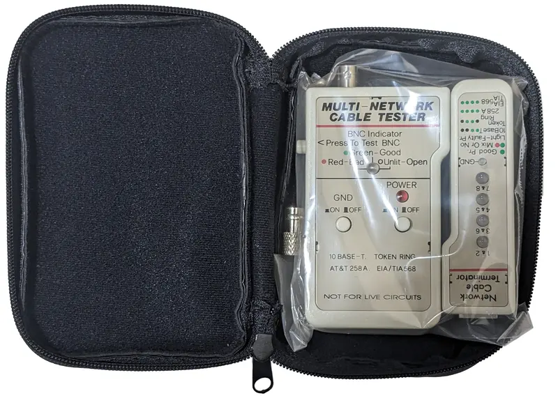 Universal Cable Tester for UTP, STP, Coaxial, and Modular Wiring