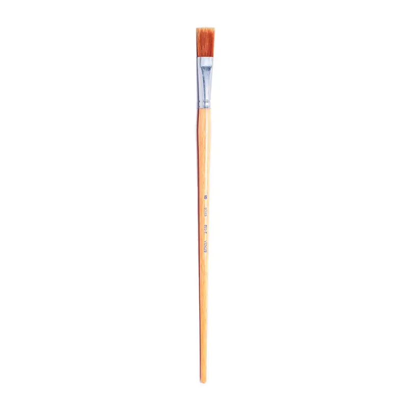 Venus Nylon Flat Paintbrush – Size 8 for Broad Strokes