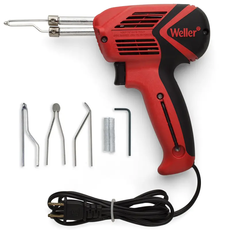 Weller Dual-Heat Soldering Gun Kit – 100/140W, 120V, 6-Second Heat-Up, LED Illumination (9400PKS)