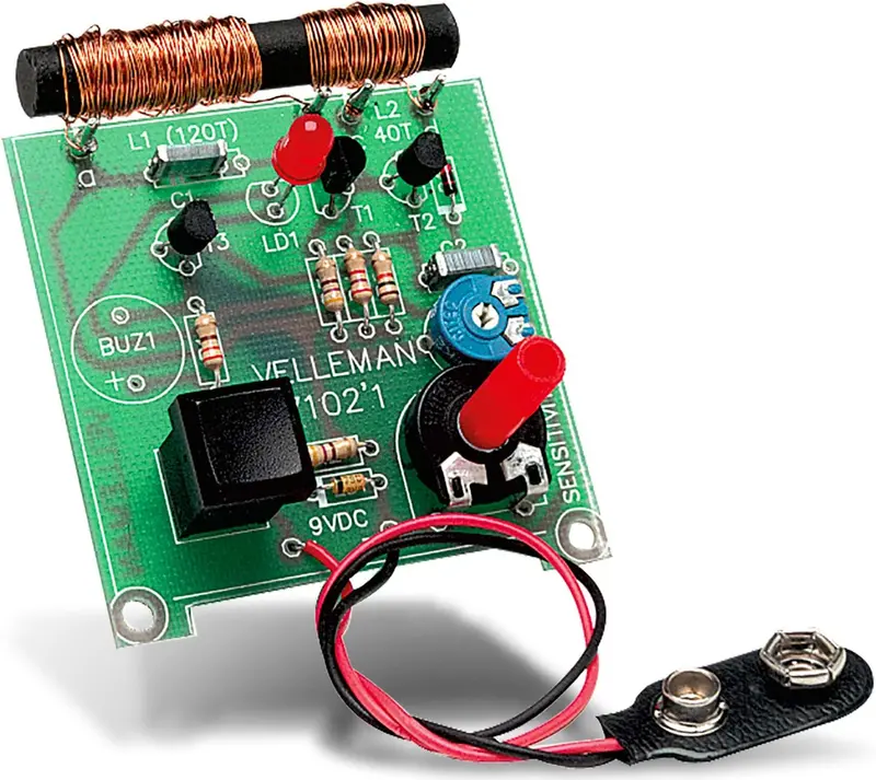 Whadda Metal Detector Kit — DIY Electronics & Soldering Practice for Hobbyists (WSMI7102)
