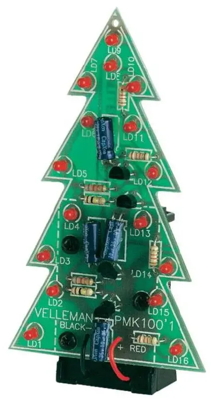 Whadda WSSA100 Christmas Tree Electronics Kit – Soldering & Engineering Project