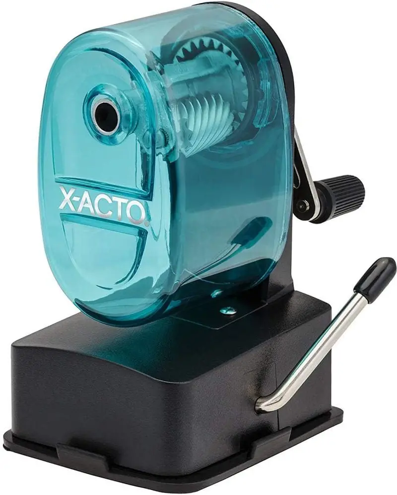 X-Acto 1178 Bulldog Manual Pencil Sharpener – Vacuum-Mount Design with Transparent Shavings Chamber