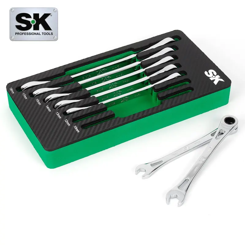 X-Frame® 7-Piece Metric Ratcheting Combination Wrench Set – Six-Point