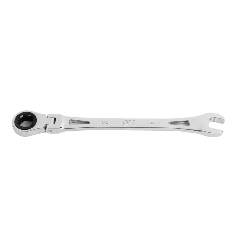 X-Frame® Flex-Head Ratcheting Combination Wrench – 1/2″ SAE, 6-Point Chrome Finish
